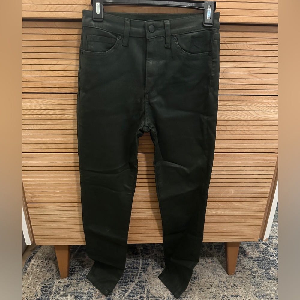 Joes jeans green wax skinny 26